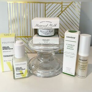 Earth Harbor, Volition, Sonage - Vit C, Retinol, Moisturizer Set